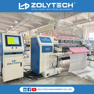 Servo Sürücü Tekstil Quilter Yatak Kapitone Ekipmanları Zincir Dikiş