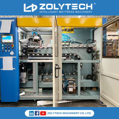 ZOLYTECH Cep Yay Sarma Makinesi 180 adet / Dakika Bilgisayarlı Cep Yay Üretim Hattı Yüksekliği 100-250mm