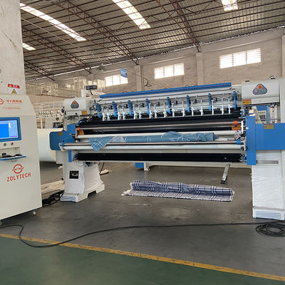 WV8 Yatak 25.4mm iğne mesafesi için yüksek hızlı bilgisayarlı zincir dikiş çok iğneli kapitone makinesi