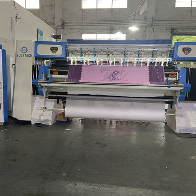 WV15 1500 rpm bilgisayarlı kapitone makinesi yorganlar için zincir dikiş ZOLYTECH yatak makineleri