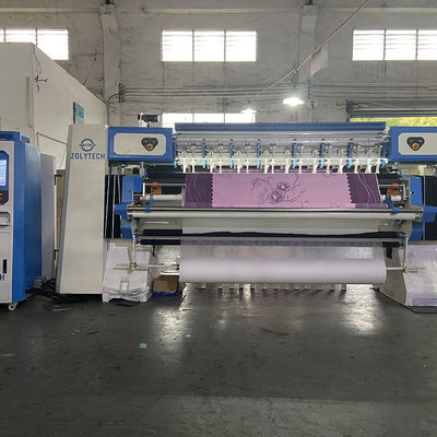 WV15 Yatak 25.4mm iğne mesafesi için yüksek hızlı bilgisayarlı zincir dikiş bilgisayarlı kapitone makinesi