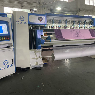 WV15 Yüksek Hızlı Bilgisayarlı Zincir Dikiş Endüstriyel Kapitone Makinesi Yatak için 25.4mm İğne Mesafesi
